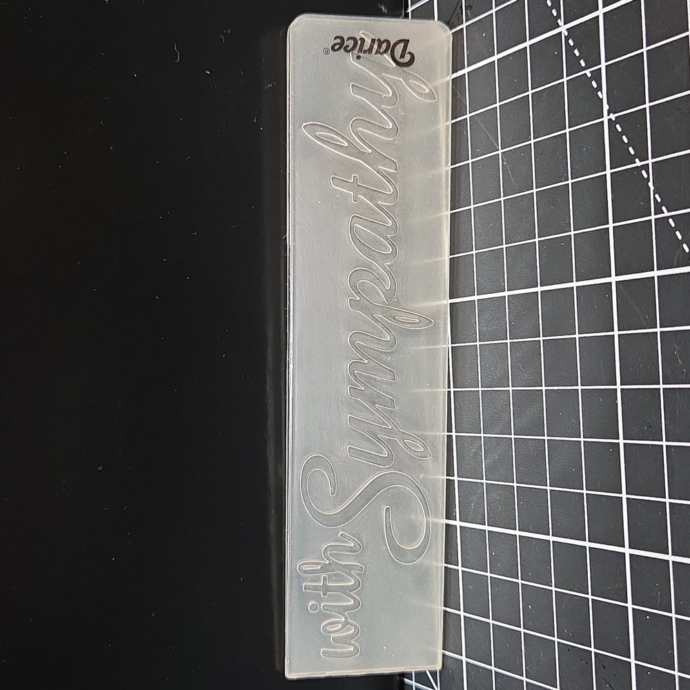 with Sympathy Embossing folder Darice